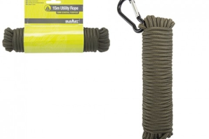 Summit Olive Green Utility Rope with Carabiner